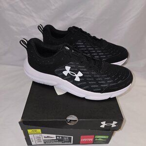 Under Armour UA Charged Assert 10 Wide (4E) in Black, Men's Size 9.5, New in Box